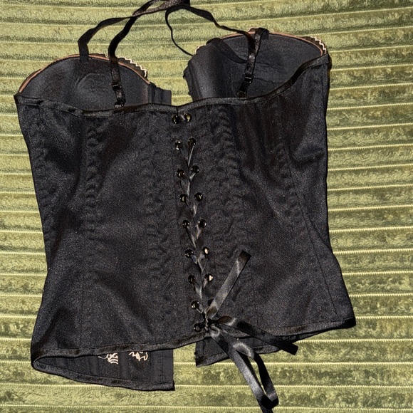 Charlotte Russe Black Bustier black and lace corset - Picture 8 of 12